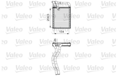 Výměník tepla, vnitřní vytápění VALEO 812441