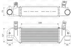 Chladič plniaceho vzduchu VALEO 817888