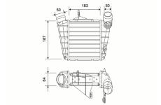 Chladič plniaceho vzduchu VALEO 822943