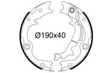 Sada brzdových čelistí VALEO 564255