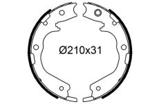 Sada brzdových čelistí VALEO 564325