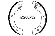 Sada brzdových čelistí VALEO 564339