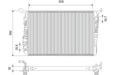Chladič, chlazení motoru VALEO 701106