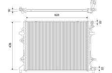 Chladič, chlazení motoru VALEO 701111