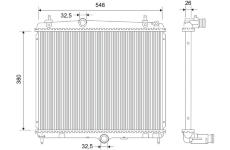 Chladič, chlazení motoru VALEO 701115
