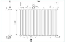 Chladič, chlazení motoru VALEO 701124