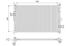 Chladič, chlazení motoru VALEO 701173