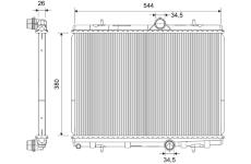 Chladič, chlazení motoru VALEO 701174