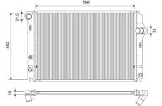 Chladič motora VALEO 701177