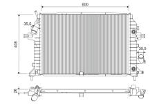 Chladič, chlazení motoru VALEO 701202