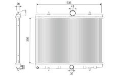 Chladič, chlazení motoru VALEO 701207