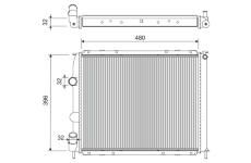 Chladič, chlazení motoru VALEO 701221