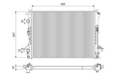 Chladič, chlazení motoru VALEO 701240