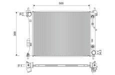 Chladič, chlazení motoru VALEO 701254