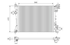 Chladič, chlazení motoru VALEO 701258