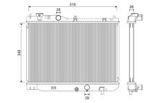 Chladič, chlazení motoru VALEO 701267