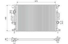 Chladič, chlazení motoru VALEO 701295