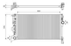 Chladič, chlazení motoru VALEO 701300