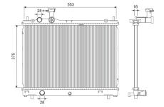 Chladič, chlazení motoru VALEO 701302