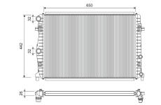 Chladič, chlazení motoru VALEO 701304