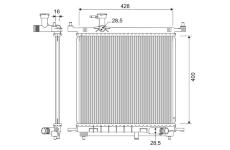 Chladič, chlazení motoru VALEO 701328
