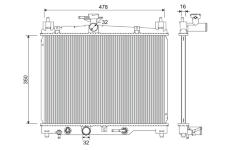 Chladič, chlazení motoru VALEO 701330