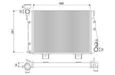 Chladič, chlazení motoru VALEO 701335