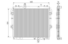 Chladič, chlazení motoru VALEO 701345