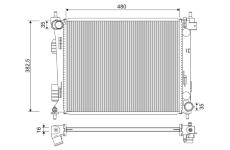 Chladič, chlazení motoru VALEO 701347
