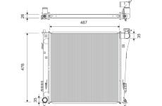 Chladič, chlazení motoru VALEO 701360
