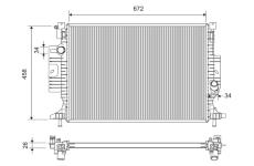 Chladič, chlazení motoru VALEO 701364