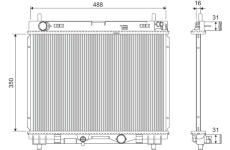 Chladič, chlazení motoru VALEO 701366