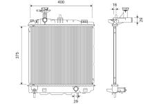 Chladič, chlazení motoru VALEO 701367