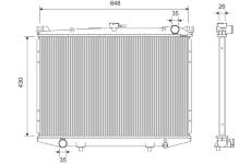 Chladič, chlazení motoru VALEO 701369