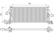 Chladič, chlazení motoru VALEO 701376