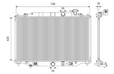 Chladič, chlazení motoru VALEO 701392