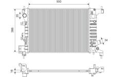 Chladič, chlazení motoru VALEO 701412