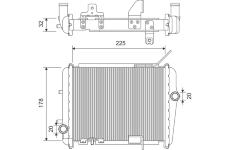 Chladič, chlazení motoru VALEO 701416