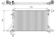 Chladič, chlazení motoru VALEO 701432