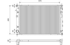 Chladič, chlazení motoru VALEO 701438