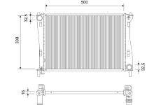 Chladič, chlazení motoru VALEO 701522