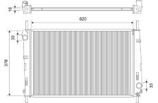 Chladič, chlazení motoru VALEO 701536