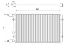 Chladič, chlazení motoru VALEO 701541