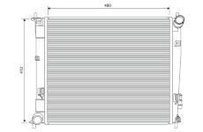 Chladič, chlazení motoru VALEO 701624
