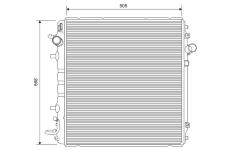 Chladič, chlazení motoru VALEO 701635