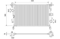 Chladič, chlazení motoru VALEO 701760