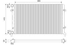 Chladič, chlazení motoru VALEO 701789