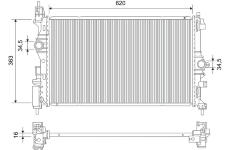 Chladič, chlazení motoru VALEO 701821