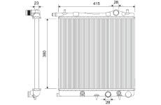 Chladič, chlazení motoru VALEO 701897