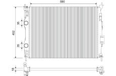 Chladič, chlazení motoru VALEO 701904